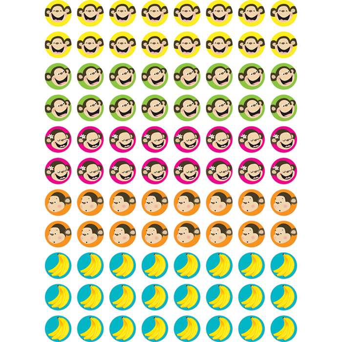 Monkeys & Bananas Hot Spots Stickers By Creative Teaching Press