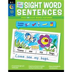 Cut & Paste Sight Words Sentences By Creative Teaching Press