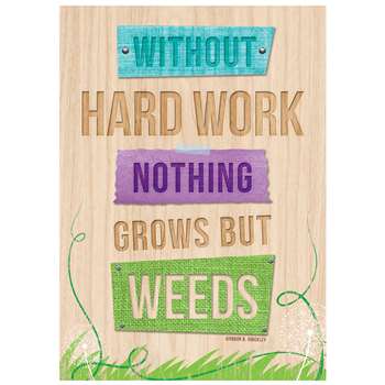 Without Hard Work Inspire U Poster, CTP7287