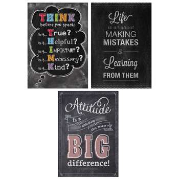 Think Positive Poster Pack Chalk It Up, CTP7486