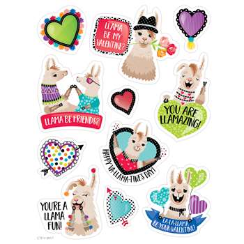 Llama Be My Valentine Stickers Incentive, CTP8010