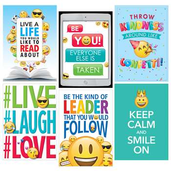 Emoji Fun Inspire U 6 Pack Posters, CTP8093