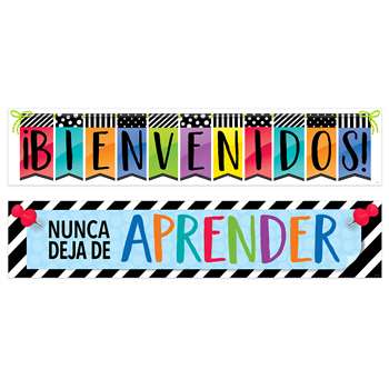 Bienvenidos Bright Spanish Banner, CTP8154