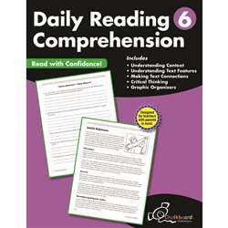 Gr6 Reading Comprehension Workbook Daily, CTP8186