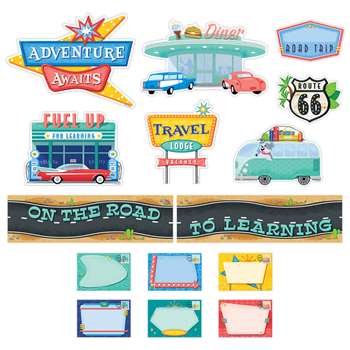 Midcentury Mod Road To Learn Mn Bulletin Board Set, CTP8444