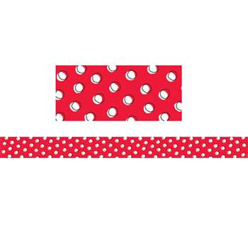 So Much Pun Doodle Dots On Red Brdr, CTP8489