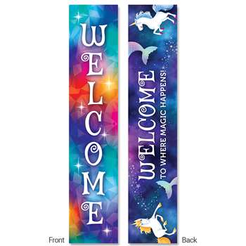 Mystical Magical Welcome 2-Sided Banner, CTP8639
