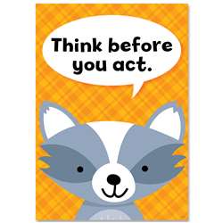 Think Before U Act Woodland Friends Inspire U Post, CTP8695
