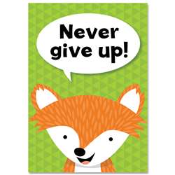 Never Give Up Woodland Friends Inspire U Poster, CTP8696