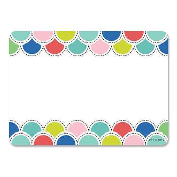 Poppin Scallops Name Tag Labels, CTP8707