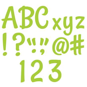 Lime Green Punch-Out Letters 4 &quot; Stylish, CTP8716