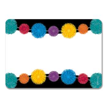 Pom-Poms Name Tag Labels Adhesive, CTP8717