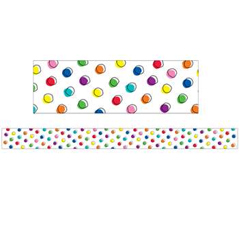 Doodle Dots On White Border, CTP8757