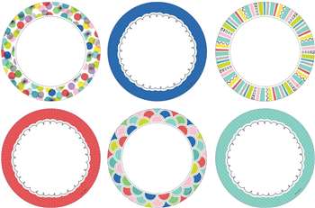 Color Pop Dots 6&quot; Designer Cutouts, CTP8765