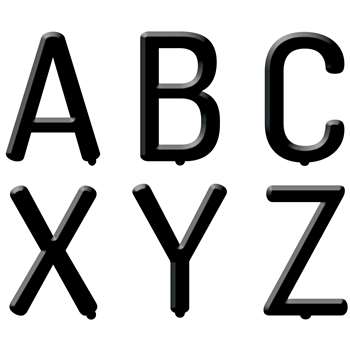 Black Letter Brd 2&quot; Upper Letters, CTP8783