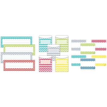 Chevron Name Plate Label Pockets Combo Set, CTP8942