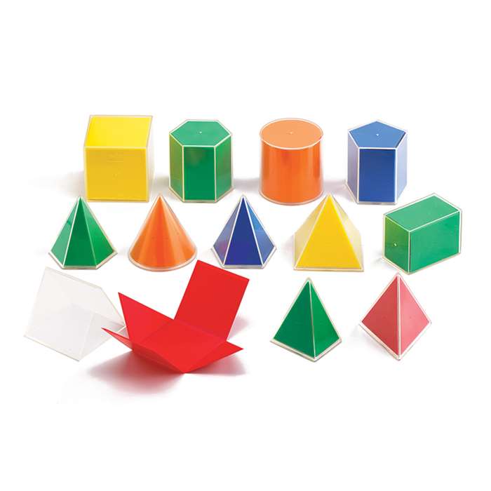 2D3D Geometric Solids 8Cm Classroom Set, CTU21347