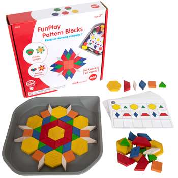 Funplay Pattern Blocks Homeschl Kit For Kids, CTU22014
