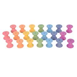 Rainbow Wooden Spools, CTU73975