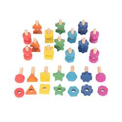 RAINBOW WOODEN NUTS & BOLTS 21ST - CTU73999