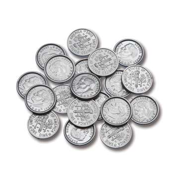 Plastic Coins 100 Dimes By Learning Advantage