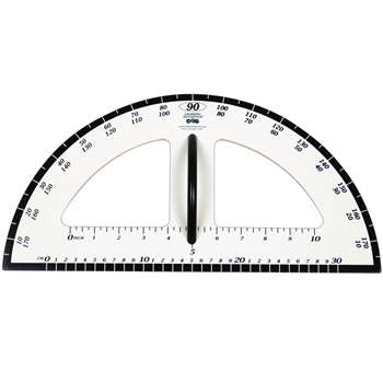 Dry Erase Magnetic Protractor By Learning Advantage