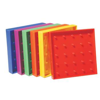 5&quot; Plastic Geoboards 5X5 Pin Array, CTU7728