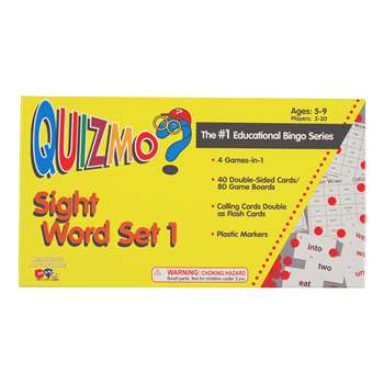 Quizmo Sight Word Set 1 By Learning Advantage