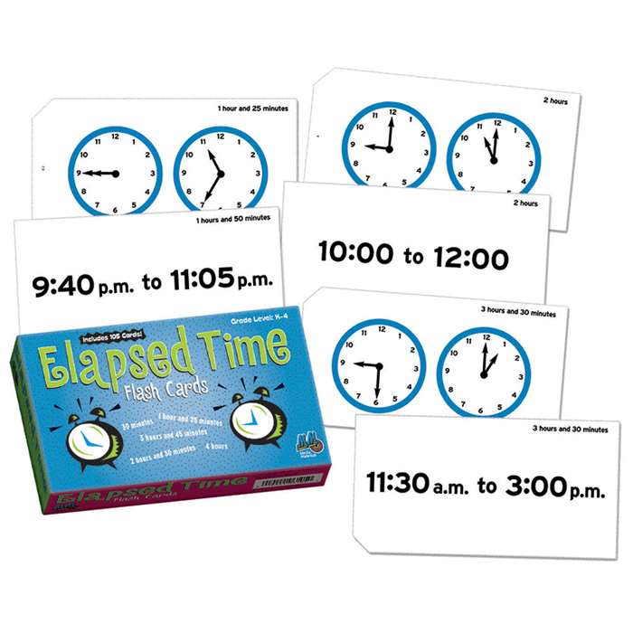 Elapsed Time Flash Cards By Learning Advantage