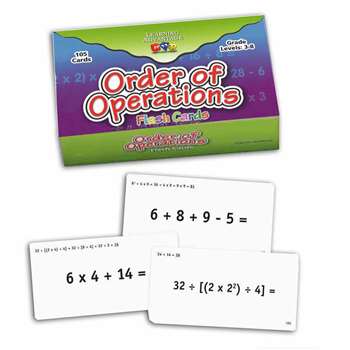 Order Of Operations Flash Cards, CTU8691