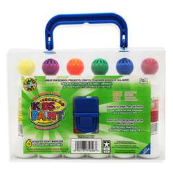 Crafty Dab Paint 6 Pk W/Carrying Case By Crafty Dab