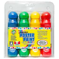 Poster Paint 4 Pack Clamshell By Crafty Dab