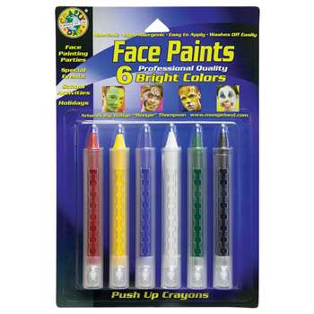 Crafty Dab Push-Up Face 6 Pk Paints Bright By Crafty Dab