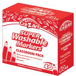 WASHABLE FINE LINE MARKERS 40 COUNT - CZA0134424