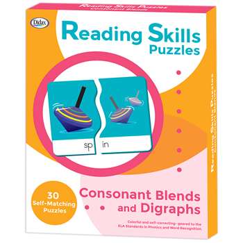 Reading Skills Puzzles Consonant Blends And Digrap, DD-211297