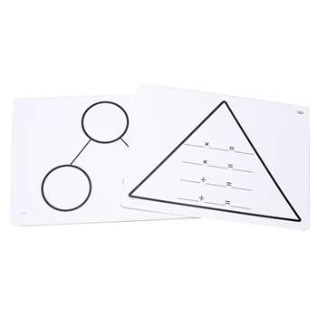 Write On Wipe Off Multipl Triangle Mats, DD-211768