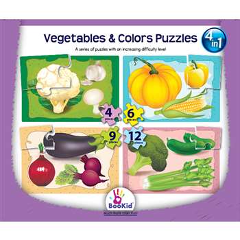 Vegetables & Colors 4 &quot; 1 Puzzles, DEX1919