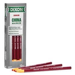 China Markers Crimson Red 12Pk, DIX00071