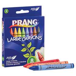 Soybean Crayons Large 8 Colors Prang, DIX00900