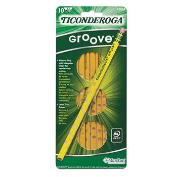 Ticonderoga Groove No 2 10Ct By Dixon Ticonderoga