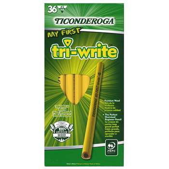 My First Tri Write Primary Pencils Without Eraser By Dixon Ticonderoga