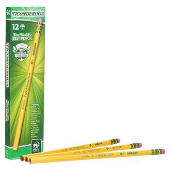 Original Ticon Pencils No 1 12Bx Extra Soft Yellow, DIX13881