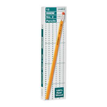 Dixon No 2 Pencils Yellow Box Of 12, DIX14402