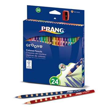 Prang Groove Colored Pencils 24 Ct, DIX28124