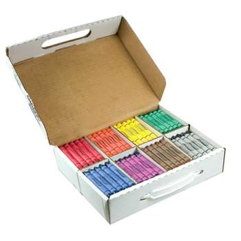 Prang Crayons Large Master Pack 25 Each Of 8 Color, DIX32341