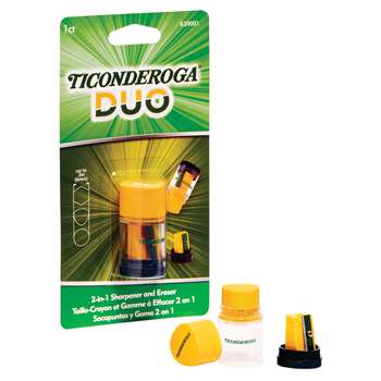 TICONDEROGA DUO SHARPENER/ERASER - DIX39001