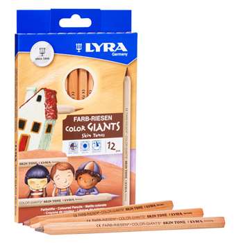 Giant Color Pencils Skin Tones 12Pk Lyra Color, DIX3931124