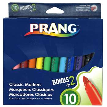 Prang Art Markers Classic 12 Colors By Dixon Ticonderoga