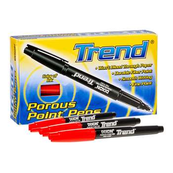 Trend Porous Point Pens 12 Ct Red, DIX81110