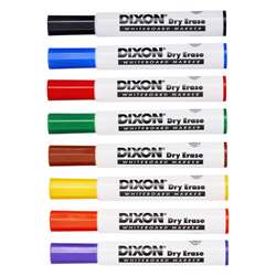 Dry Erase Markrs Wedge Tip Set Of 8, DIX92180